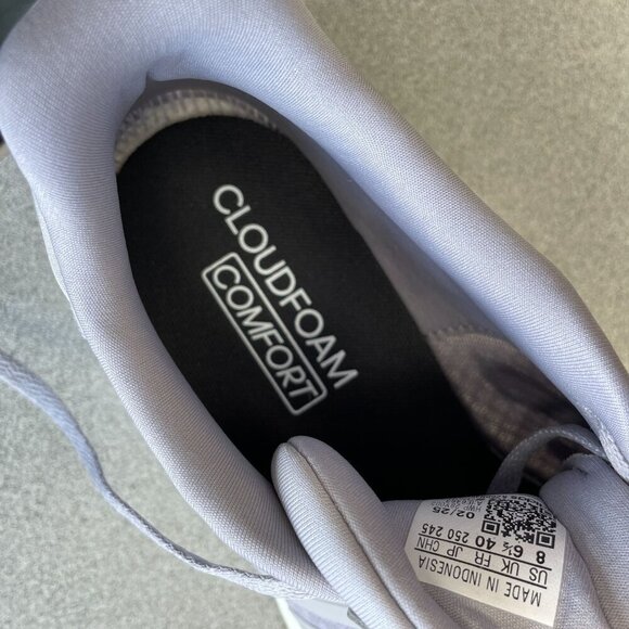 NEW Adidas Cloudfoam Comfort Women's Size 8 Gray Running Sneaker Shoes - Picture 6 of 9